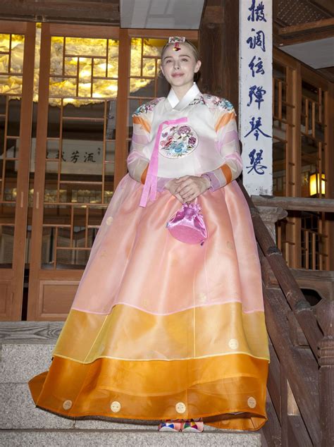 CHLOE MORETZ in a Traditional Dress in South Korea – HawtCelebs