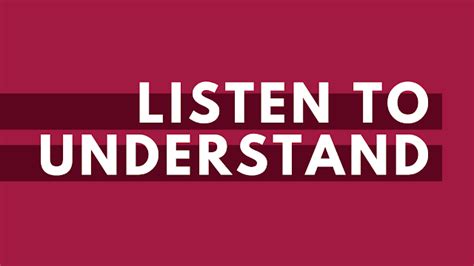 Listen to Understand - Brandi Beals