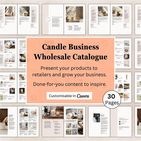 Candle Business Wholesale Catalogue | Line Sheet | Product Pricing