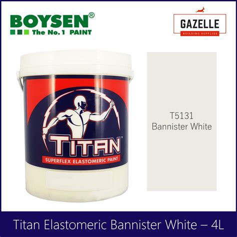 Titan Elastomeric Paint Bannister White - 4L | Lazada PH
