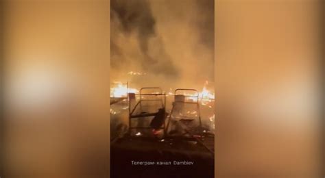 Горящий военный полигон под Львовом попал на видео