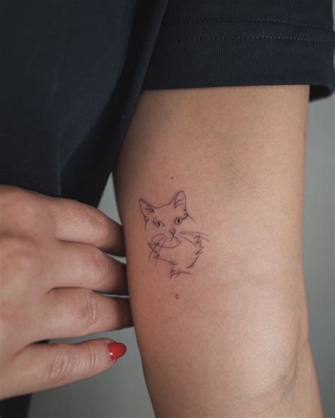 Tatuagem De Gato Simples - As melhores inspirações de tatuagem de gato feminina para as ...