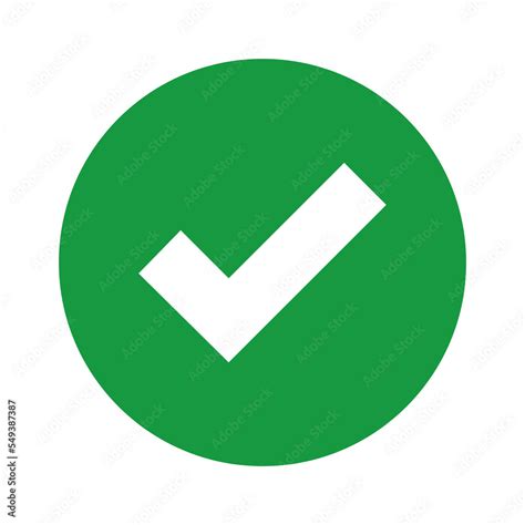 Green Check mark icon Transparent png Stock Illustration | Adobe Stock
