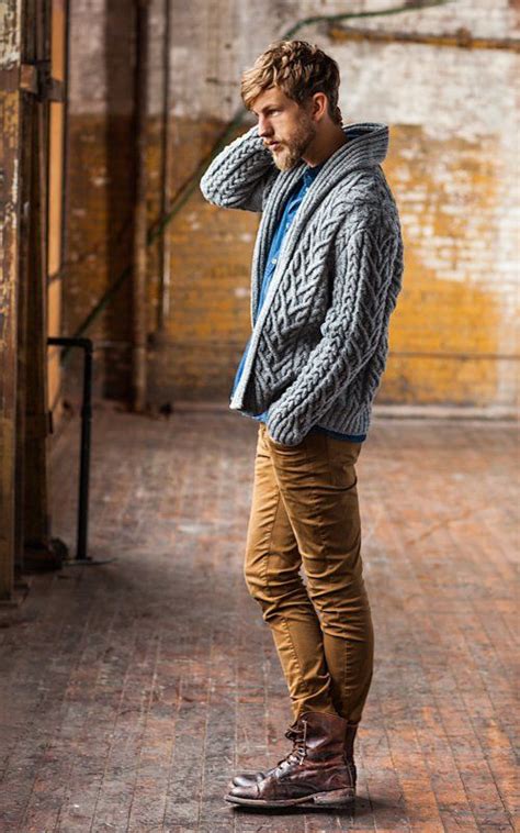 Мужской кардиган с шалевым воротником Timberline | Hipster mens fashion ...