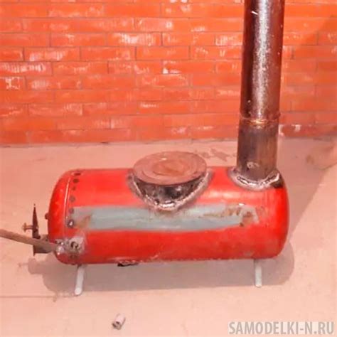 Сделал простую печь из газового баллона: фото и описание | Самоделки ...