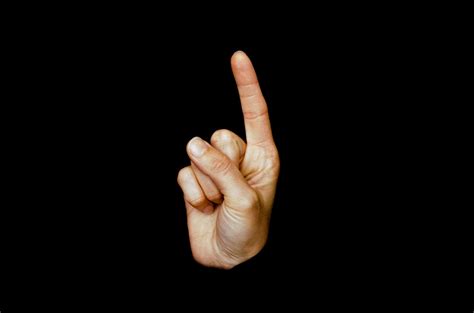 Finger Up Free Stock Photo - Public Domain Pictures