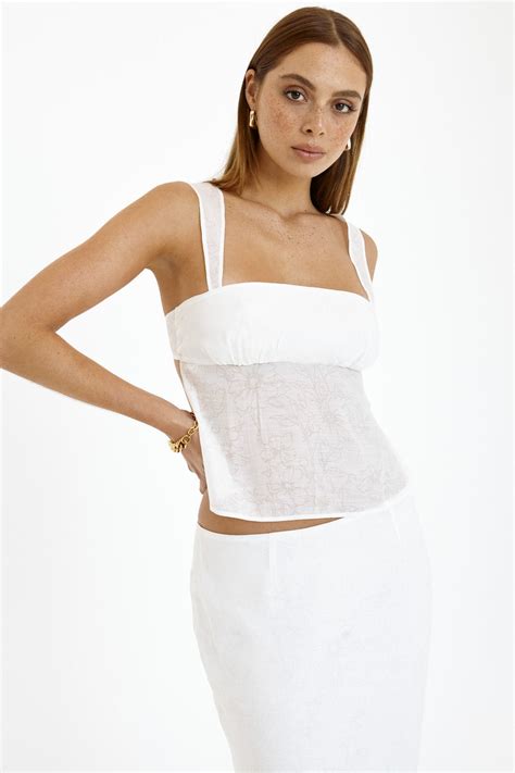 TAMSYN TOP - WHITE – SNDYS