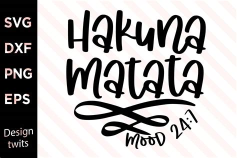 Hakuna Matata SVG Graphic by designtwits · Creative Fabrica