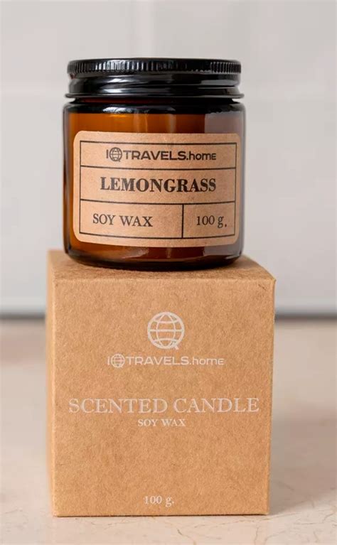 Ароматическая свеча IQTRAVELS home Lemongrass | отзывы