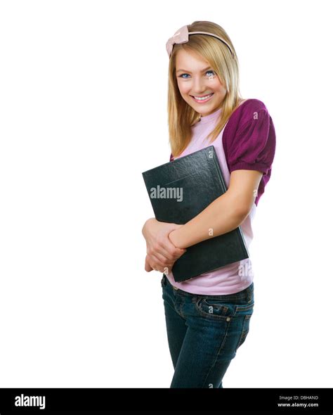 Fashion Teenage Student Girl Stock Photo - Alamy