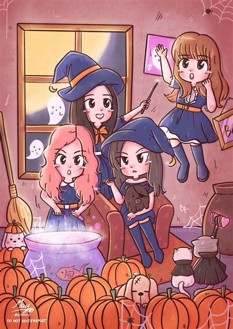 FA] Trick or Treat 🎃👻 #Halloween2018 #HALLOWEEN #JISOO #JENNIE #ROSÉ ...