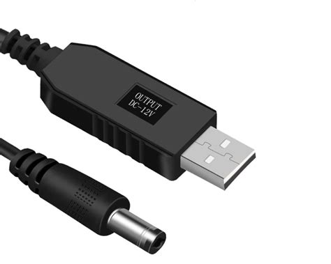 Шнур кабель USB-DC для роутера 9 V питание от Power Bank ...