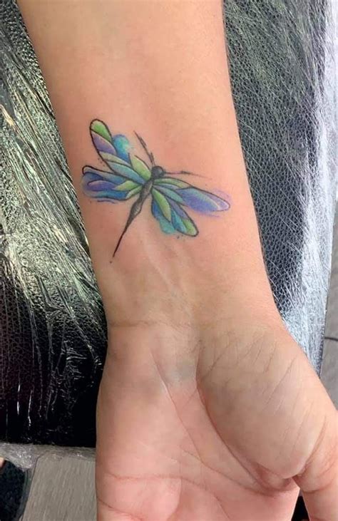 Dragonfly watercolour tattoo | Dragonfly tattoo design, Dragonfly ...