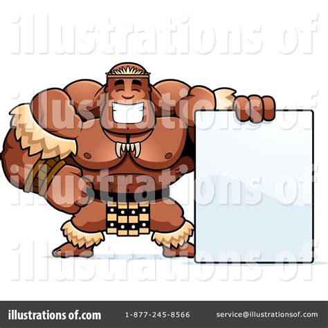 Zulu Warrior Clipart #1434898 - Illustration by Cory Thoman