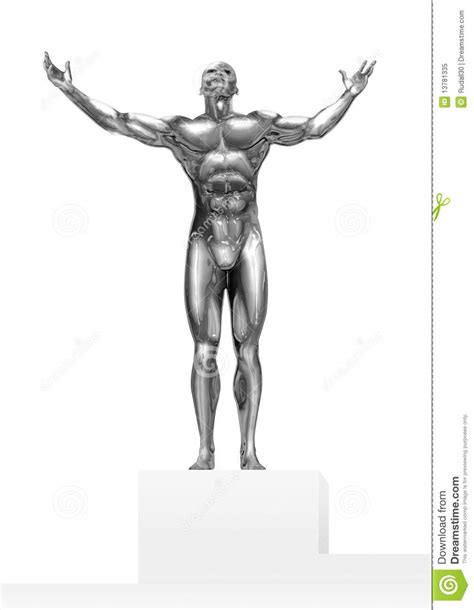 Chromeman_Winner stock illustration. Illustration of anatomy - 13781335