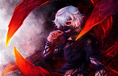 Обои на рабочий стол Канеки Кен / Kaneki Ken из аниме Tokyo Ghoul ...