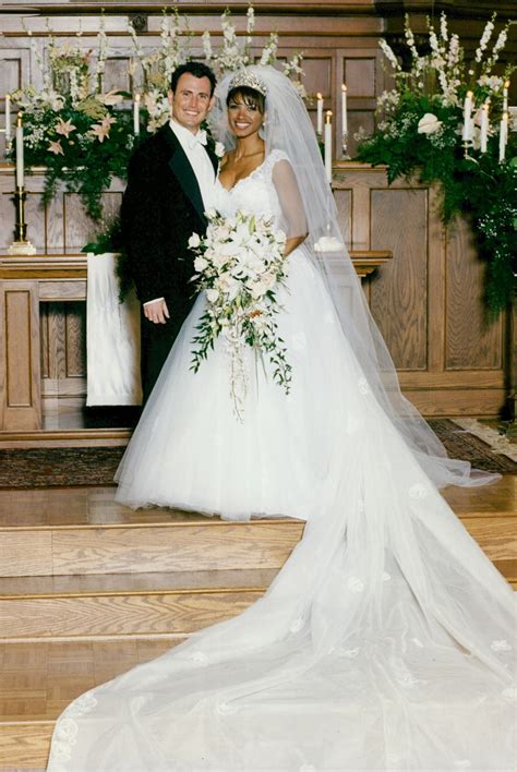 From the wedding between Traci Bingham and Robb Vallier. The couple af