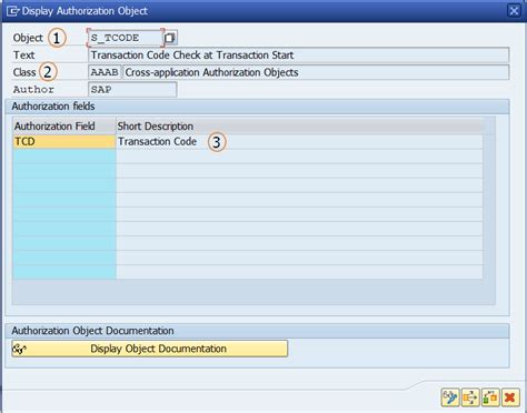 pfcg authorization objects  authorization fields sap