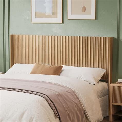 Wood Headboard Queen Size, 64.6" Wide Wooden Queen Headboard Only