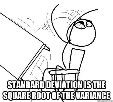 standard deviation is the square root of the variance - Flip A Table ...