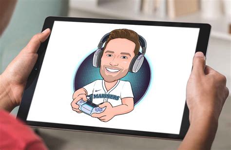 A cartoon logo of a gamer :: Behance