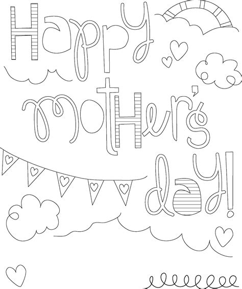 Mothers Day Coloring Pages For Kids – ColoringMe.com