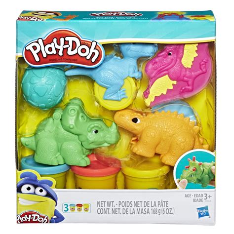 Play-Doh Dino Tools Dinosaur Toys with 3 Cans of Play-Doh Modeling ...