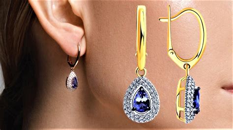 Серьги из золота Соколов с бриллиантами и танзанитами 6024156 SOKOLOV ...