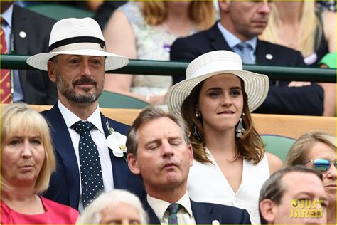 Photo: emma watson and joe alwyn look sharp at wimbledon 20182 10 ...