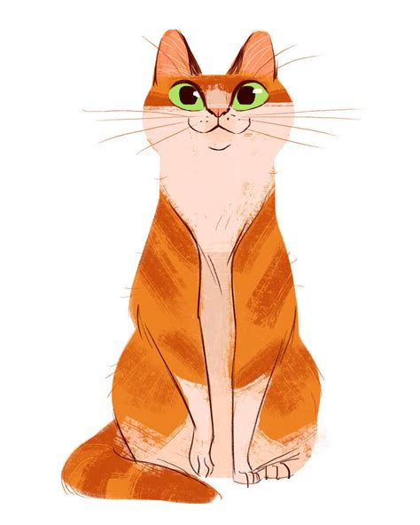Фото Рыжая кошка, art by Heather Nesheim
