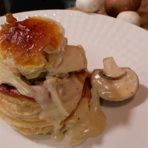 Chicken and Mushroom Vol Au Vent - Kevin Dundon online cookery courses