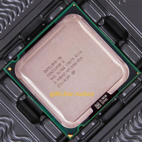 Intel Pentium D 945 SL9QQ 3.4GHz Dual-Core CPU Processor 735858190459 ...