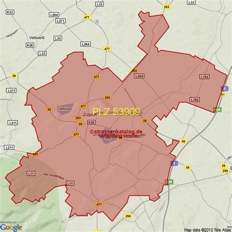 Postleitzahlgebiet 53909 - PLZ
