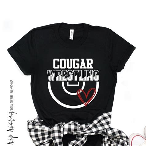 Cougar Wrestling SVG Mat Mom Tee Shirt Wrestle Cougars Club - Etsy