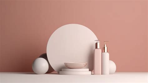 3d Rendered Podium Ideal For Background Usage And Cosmetics ...