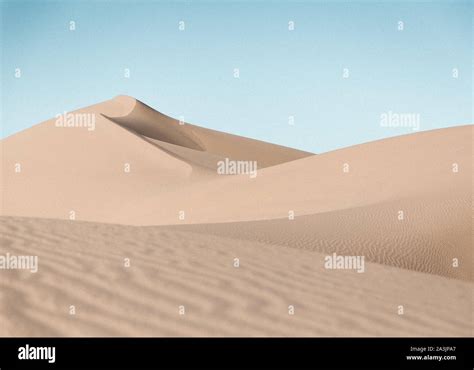 Sand dunes landscape on a sunny day in the desert near Yuma, AZ Stock ...