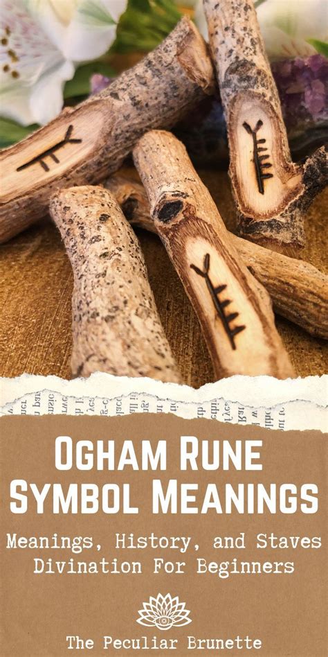 ogham rune symbol meanings history  divination  beginners