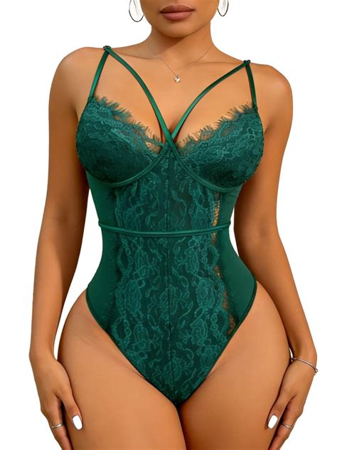 Snapklik.com : Buitifo Womens Sexy Bodysuit Lingerie One Piece Babydoll