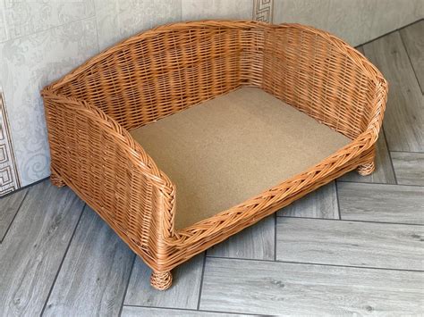 Extra Large Luxury Wicker Dog Bed Handmade Settee Sofa Style - Etsy