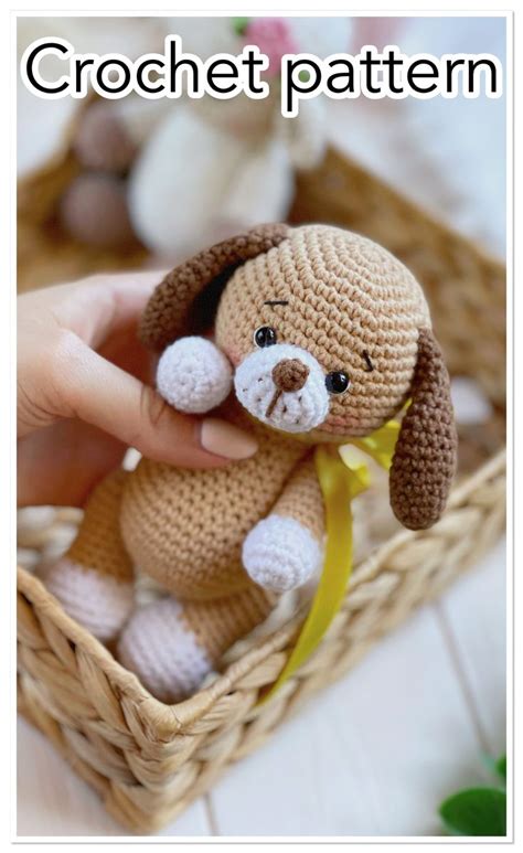 Puppy adorable crochet toy pattern , amigurumi animals crochet pattern ...