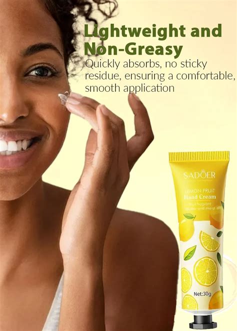 SADOER Lemon Refreshing Hand Cream 30g - Sophie's Online Shopping