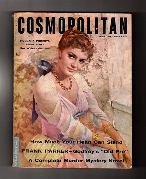 Cosmopolitan - February, 1954. Rossana Podesta Cover. Frank Parker
