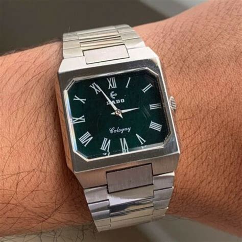 Rado Cologny Vintage Swiss Men’s Watch - Green | WatchCharts Marketplace