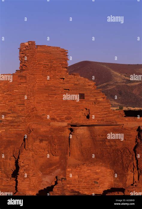 ancient anasazi  long vanished   dwellings remain stock
