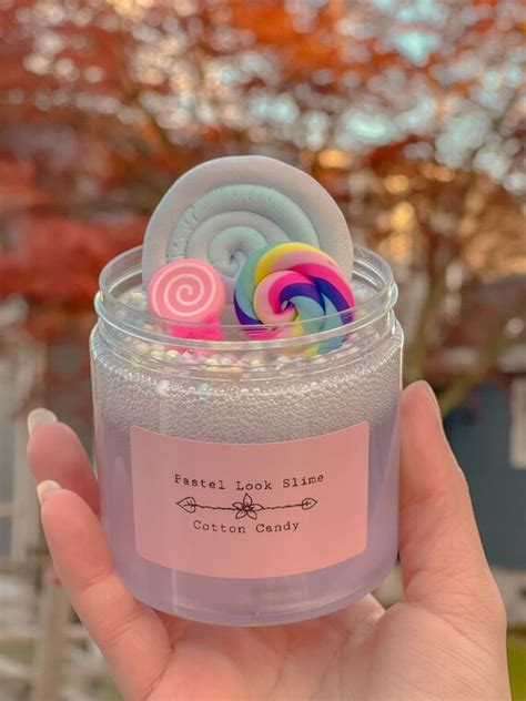 Cotton Candy Slime 6oz Crunchy Slime Slime Shop Floam - Etsy