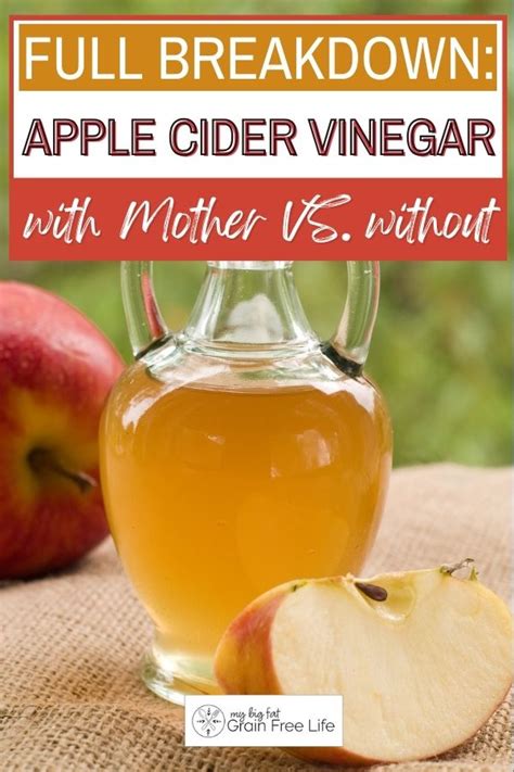 full breakdown apple cider vinegar  mother