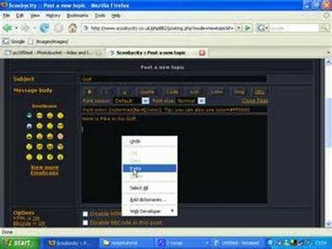 Photobucket to Forum - YouTube