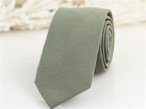 Sage Green Tie, Solid Sage Tie, Dusty Sage Green Tie, Groomsmen Sage ...