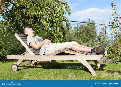 Sleeping in the sun stock image. Image of grassland, blue - 26872791