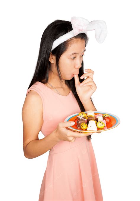 cute asian bunny girl candy thai asian orange cute female png